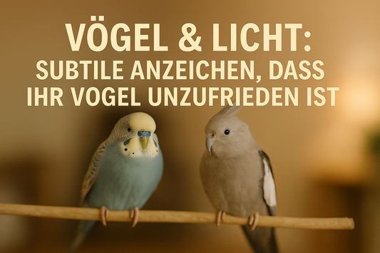 Anzeichen dafür, dass Ihr Vogel mit der Beleuchtung unzufrieden ist